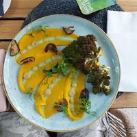 Romanesco mit Shiitake at  ZeitGeist im Teichhaus in Bad Nauheim