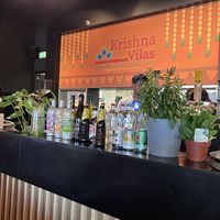 Bar area with kitchen behind   at Krishna Vilas - Hoofddorp in Hoofddorp