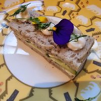 Cucumber sandwich at To Søstre in Oslo