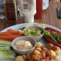 Vegan charcuterie board (€8.50) at Bon Appetit in Fuerteventura