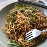 Gebratene Nudeln mit Gemüse  at Wang Chinese Crêpes + Burgers in Bremen