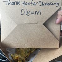 Nice touch  at Oleum in Baltimore