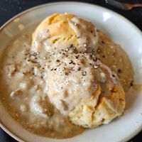 Biscuits and Gravy at Oleum in Baltimore