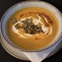 Seasonal Pumpkin Harvest Soup  at Oleum in Baltimore