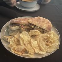 Roasted Artichoke Pesto Panini  at Oleum in Baltimore