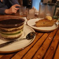 Tiramisu and pumpkin cheesecake at Oleum in Baltimore