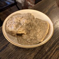 (brunch) biscuits and gravy   at Oleum in Baltimore