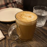 Golden latte   at Oleum in Baltimore