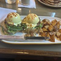 Brunch Easter Special - crab cakes egg Benedict   at Oleum in Baltimore