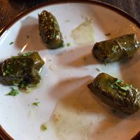 Dolmas (we already ate 2!) at Oleum in Baltimore