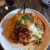 Lasagna (excellent!!) at Oleum in Baltimore