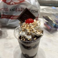 Dairy free sundae  at Ghirardelli Ice Cream & Chocolate Shop in Las Vegas