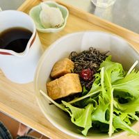 Autumn 2024 Vegan tea and seaweed rice soup  at Hinata Cafe in Fremantle