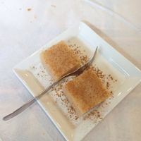 Vegan dessert at Fysa Roufa in Ioannina