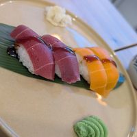 Salmon and tuna surimi at The Vegan Roll in Madrid