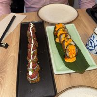 The crispy ones were my fave   at The Vegan Roll in Madrid