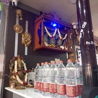 Restaurant inside at Amrutha Veg Restaurant in Mysore
