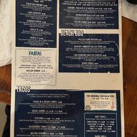 Menu  at Tower 7 Baja Mexican Grill in Wrightsville Beach