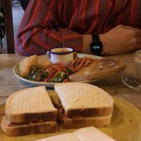 I had a Vegan bacon sandwich  at Lounges - Vivo Lounge in Dorchester