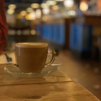 Flat white with  oat milk at Lounges - Vivo Lounge in Dorchester