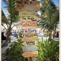 Beach area   at Ziggy's in Tulum