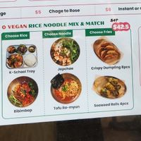 Vegan options at Sinjeon in Melbourne