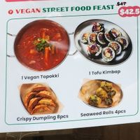 Vegan options at Sinjeon in Melbourne