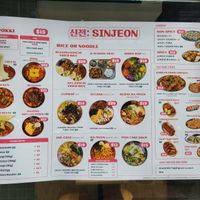 Full menu at Sinjeon in Melbourne