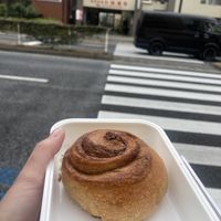 Cinnamon roll   at Woodberry Bakery in Tokyo