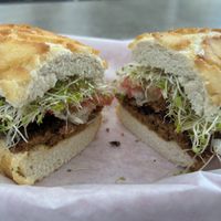 Vegan pastrami on Dutch crunch   at Nature's Goodness in Carmichael