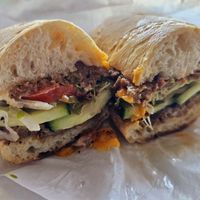 Vegan Sandwich with Butcher's Son Roast Beef & Cheddar at Nature's Goodness in Carmichael