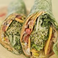 Butcher's Son Turkey Wrap with housemade Chipotle dressing (all vegan) at Nature's Goodness in Carmichael