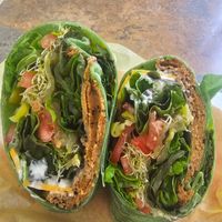 Butcher's Son Pastrami Wrap (all vegan) at Nature's Goodness in Carmichael