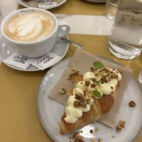 Vegan vanilla croissant   at Barbarella PLANT Bistro in Ljubljana