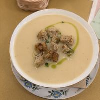 Creme Soup of the Day: Cauliflower Soup  at Barbarella PLANT Bistro in Ljubljana