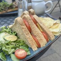Vegan cheese and tomato   at The Mill Cafe in Bradford-on-avon