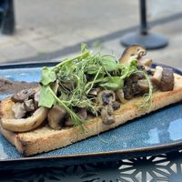 Mushrooms on toast  at The Mill Cafe in Bradford-on-avon