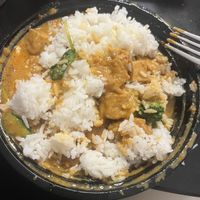 Amazing sauce with tofu  at Lemongrass Thai Bistro in Jacksonville