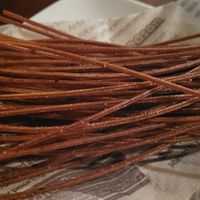 Deep fried pasta at bar thumbs up! in Gifu