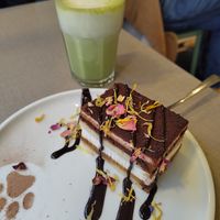 Vegan Tiramisu with Matcha Latte 💕 at Katzentempel - Trier  in Trier
