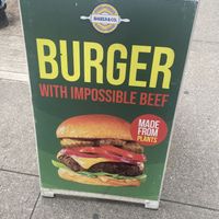 New Vegan Impossible Burger  at Bagels & Co in New York City