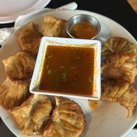 Fried momo   at Momo House in Akron