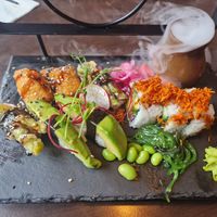 9 piece mix vegan plate at Kazoku in Lulea