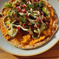 Hummus flatbread! at Lounges - Santo Lounge in Southampton