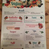 The Vegan Menu! Good food!! at Lounges - Pinto Lounge in Banbury