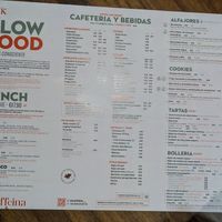 Menu (breakfast on the other side, I forgot to take a photo!) at Kaffeina in Valencia