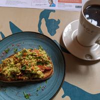 Avocado Toast and coffee at Lounges - Ludo Lounge in Bournemouth