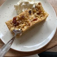 Vegan cake of the day (apple cake with nuts) at Bospaviljoen De Norgerberg in Norg
