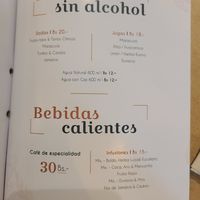 Menú at LEMURIA in La Paz