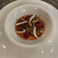 Ceviche de frutilla #Veganuary at LEMURIA in La Paz